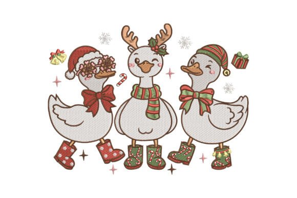 Christmas Goose Trio Embroidery Review