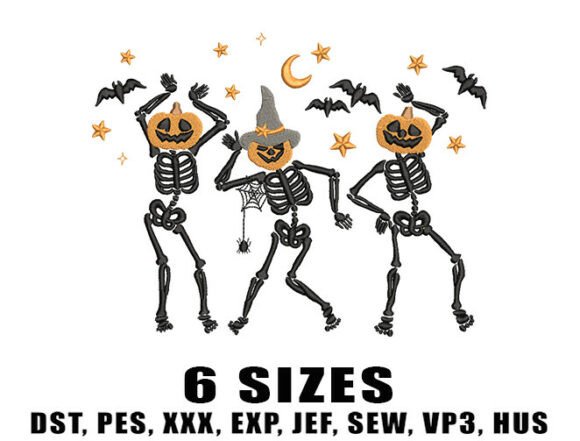 Dancing Pumpkin Head Embroidery Design Review