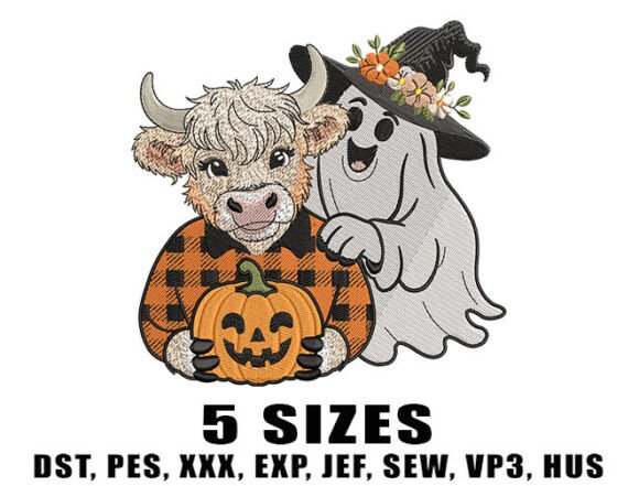 Fall Cow Ghost Embroidery Designs Review