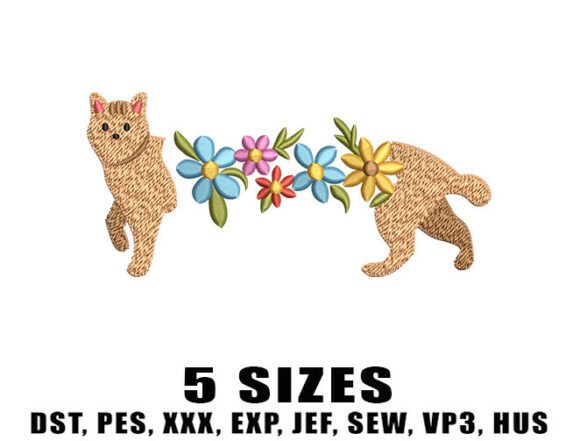Floral Cat Embroidery Designs Review