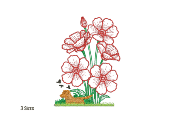 Floral Dog Bird Embroidery Design Review