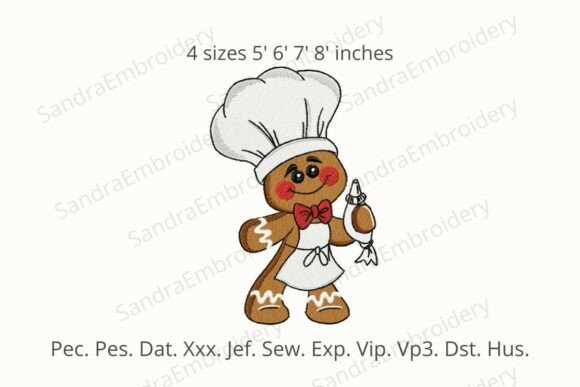 Gingerbread Chef Embroidery Design Review
