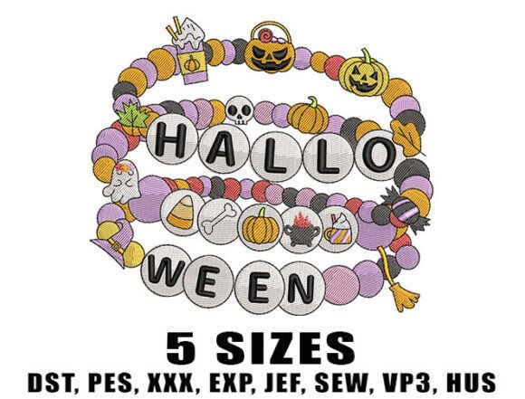 Halloween Bracelet Embroidery Design Review