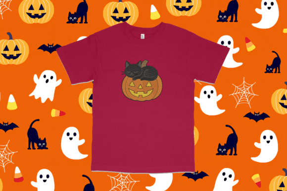 Pumpkin Cat Halloween Machine Embroidery Review