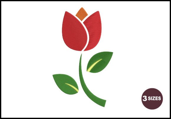 Simple Tulip Flower Embroidery Review for Boutique Sweatshirts