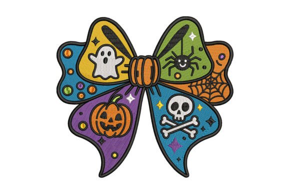 Spooky Halloween Bow Embroidery Review