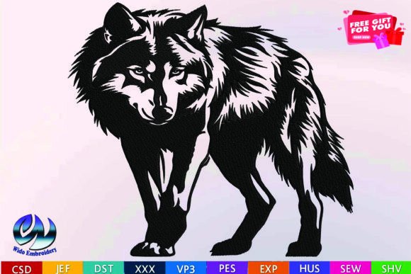 Wolf Embroidery Design Review for Seasonal Use