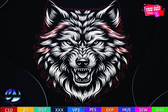 Wolf Face Embroidery Design Review